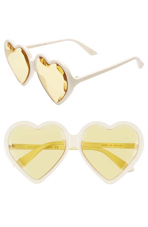 gucci heart sunglasses|gucci sunglasses nordstrom rack.